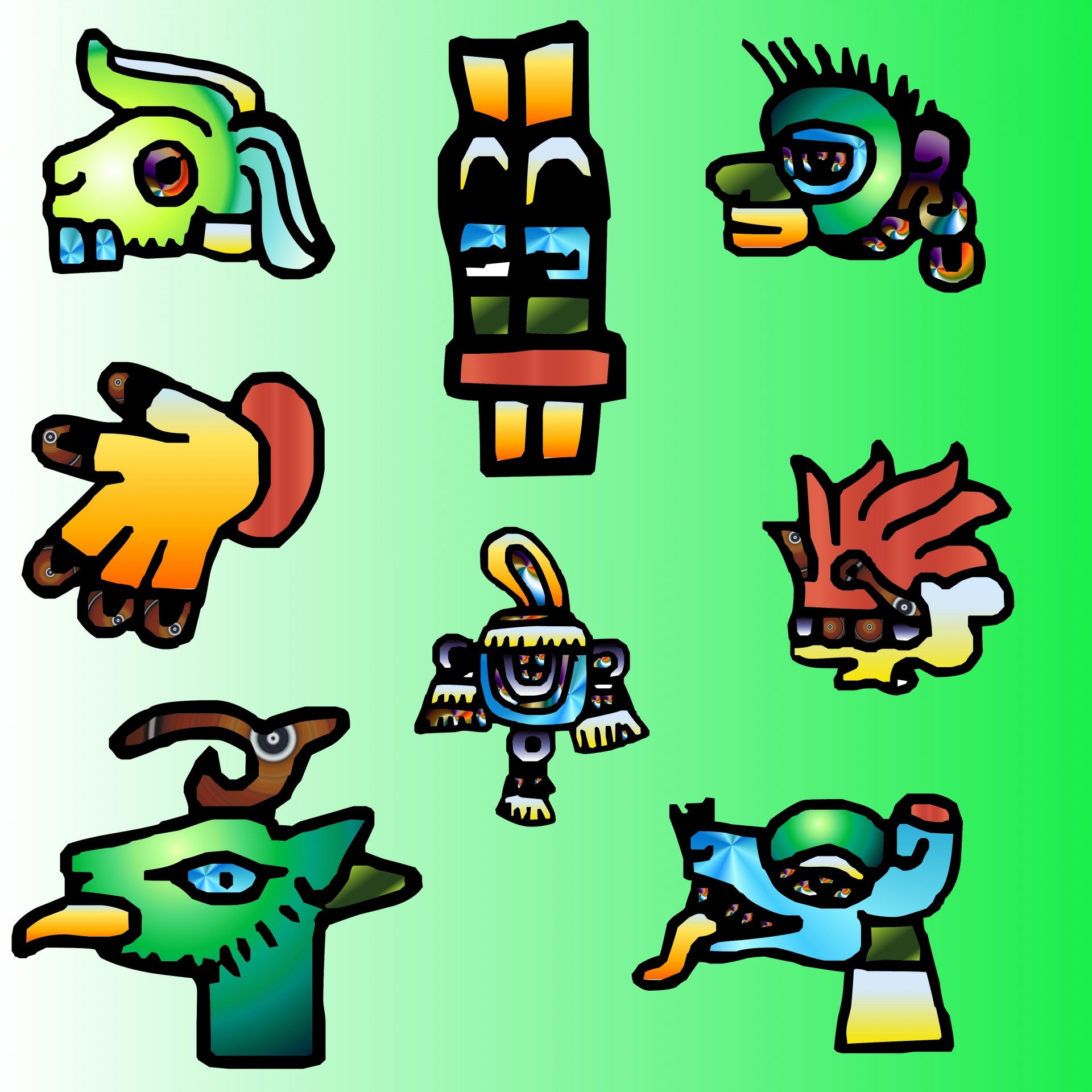 Aztec Symbols 02 Free Stock Photo - Public Domain Pictures