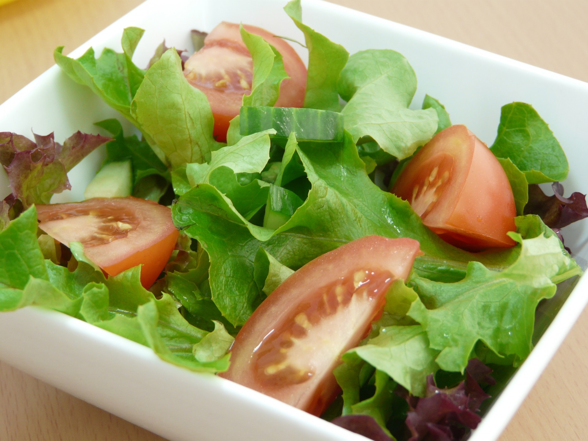 Green Salad And Tomatoes