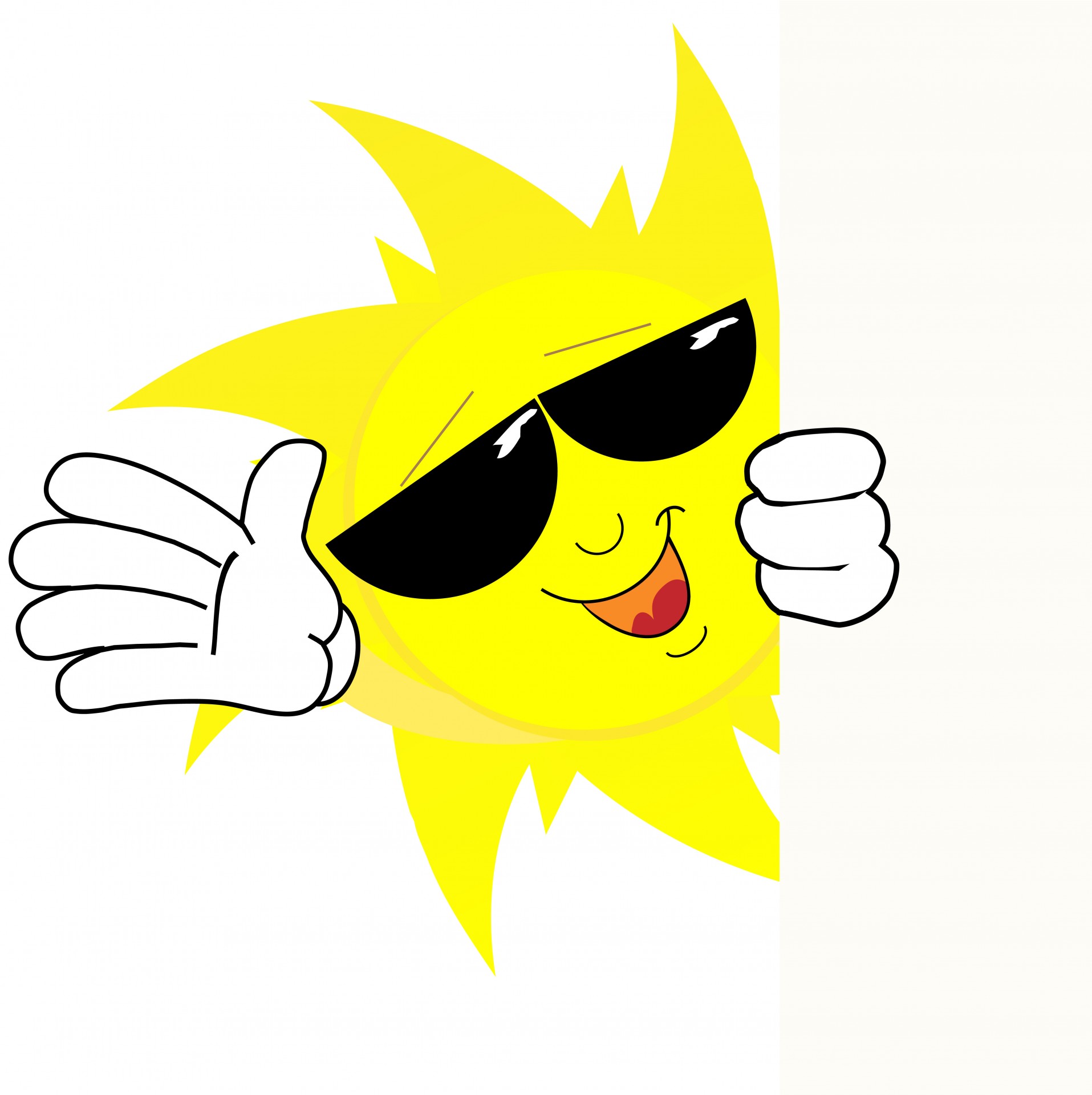 Happy Sun Face Cartoon Free Stock Photo Public Domain Pictures