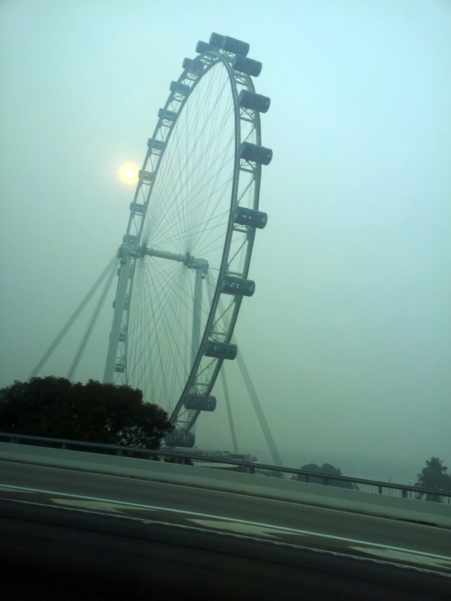 Singapore Flyer In Haze Free Stock Photo - Public Domain Pictures
