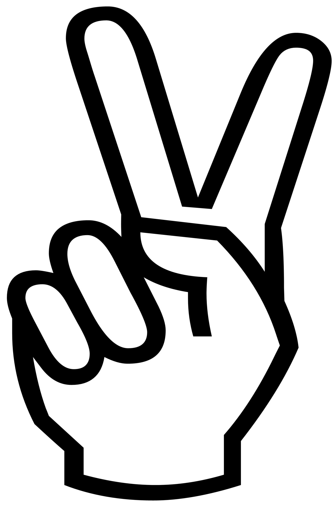 Image result for peace out sign