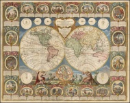 1785 Vintage-Karte