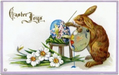 Old vintage Easter postcard
