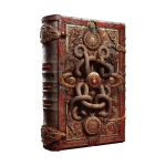 Altes dickes Buch mit Symbolen