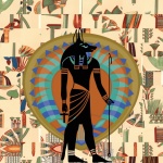 Forntida egyptiska Anubis Gud