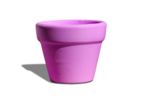 Pink flowerpot, png