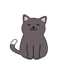 Roztomilý kočka kreslený klipart