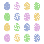 Easter Eggs Clipart Set