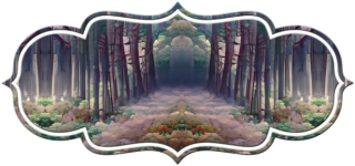 Frame with a forest