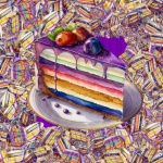 Mardi Gras Fancy Cake
