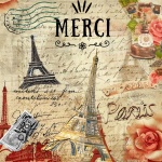 Vintage Paris Travel Poster