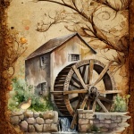 Vintage watermill