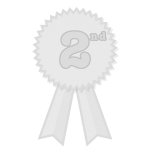 Silver award ribbon