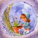 Lavender Moon Girl Gardening
