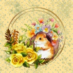 Easter Hamster Wreath