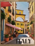 Cartel de viaje de Italia