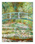 Arte da paisagem de nenúfares de Monet