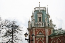 Neo-gothic palace tower, tsaritsyno