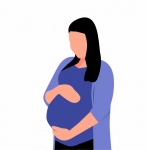 Conception graphique de femme enceinte