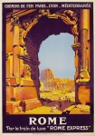Cartel de viaje de Roma
