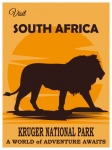 Jižní Afrika cestovní plakát