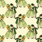 St Patrick&039;s Day Vintage Pattern