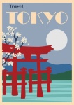 Cartel de viaje de Tokio Japón