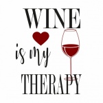 Cartaz motivacional de taça de vinho