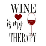 Cartaz motivacional de taça de vinho