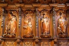 Wooden Statues In A Church