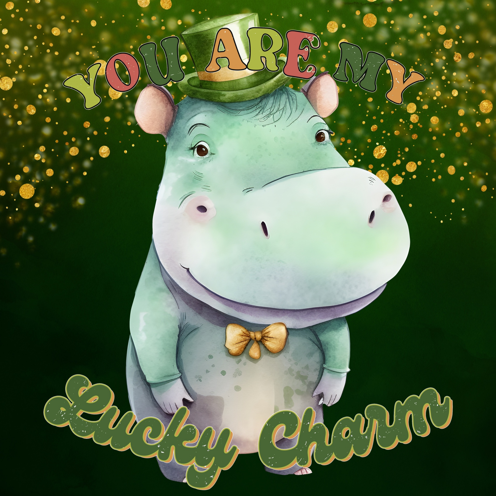 St. Patrick&amp;#39;s Day Hippo Free Stock Photo - Public Domain Pictures