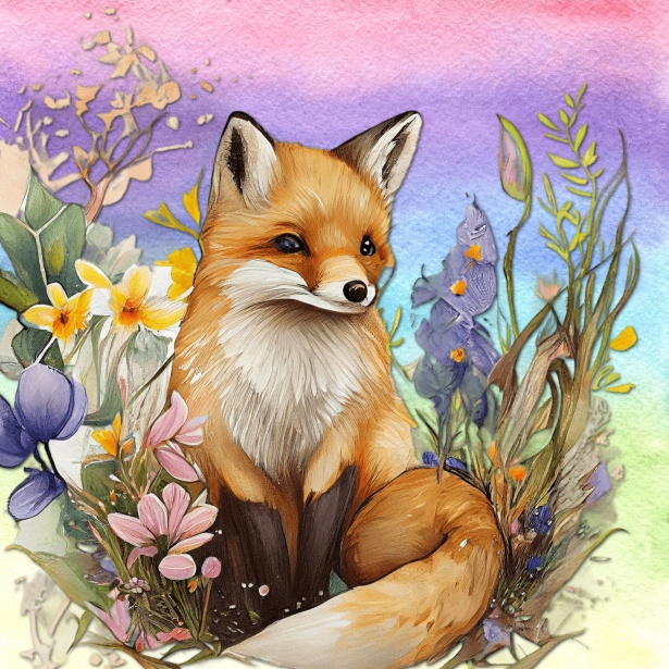 Raposa em aquarela #raposa #arte #ilustração #aquarela #fox #watercolor