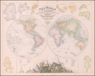 1849 carte du monde
