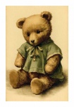 Old vintage teddy bears