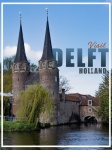 Reisposter Delft Holland