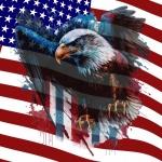 Adler der amerikanischen Flagge