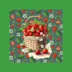 Basket Of Strawberries Poster