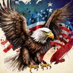 Amerika-Adler-Flagge