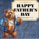 Father&039;s Day Bear with Beer