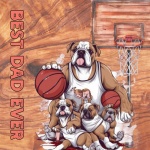 Father&039;s Day Basketball Bulldog