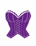 Purple Corset Illustration Clipart