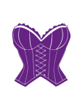 Purple Corset Illustration Clipart