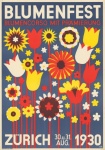 Weinlese-Blumen-Festival-Plakat