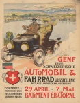 Voiture à moteur vintage Poster