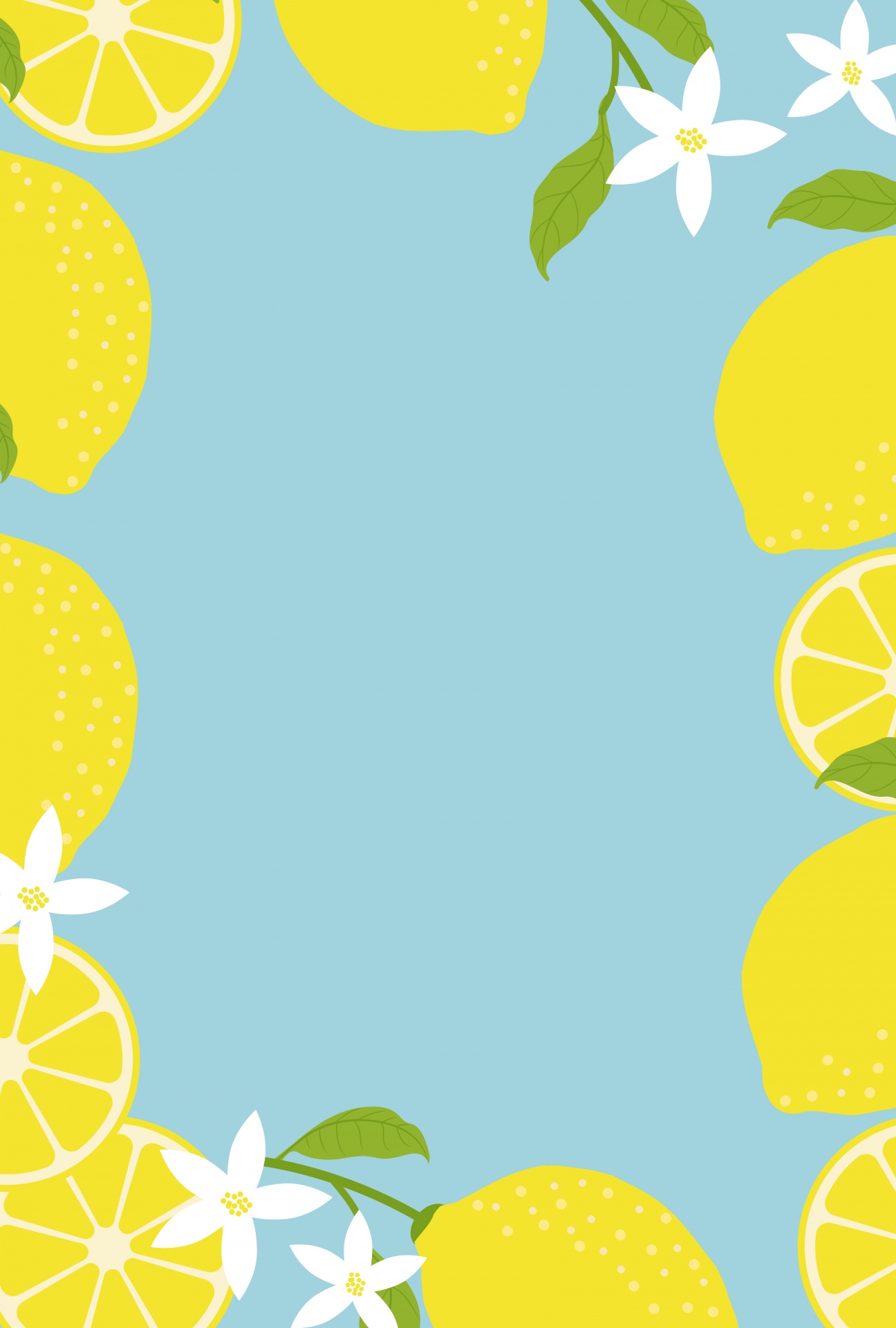 Lemon Fruit Frame Poster Free Stock Photo - Public Domain Pictures