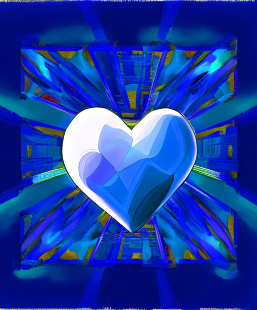 Contemporary Abstract Heart Art Free Stock Photo - Public Domain Pictures