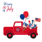 American Independence Day Truck