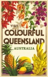 Poster di viaggio d'epoca in Austral