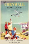 Cornwall Vintage Travel Poster