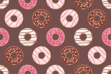 Donuts-Muster-Hintergrund